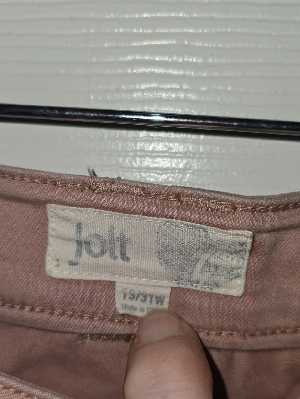 Jolt Dusty Rose Pants with Casual Stitching‎